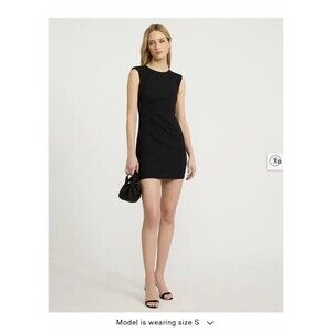Forever 21 Womens Black Bodycon Mini Dress Sleeveless Stretch Size M NWT